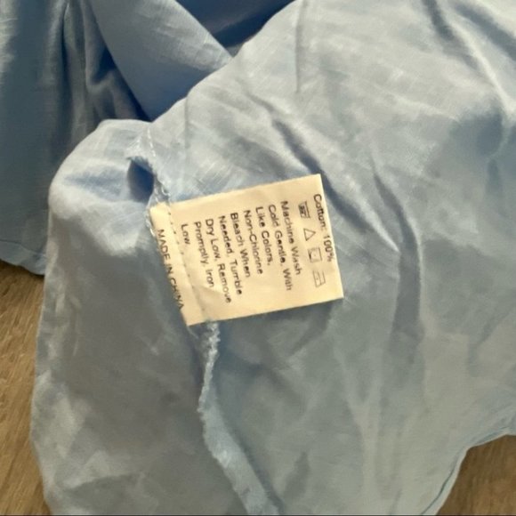 Shein curve lattern sleeve dress blue size  3X - Picture 4 of 6